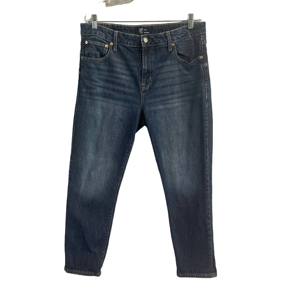 Gap Denim High Rise Medium Wash Boyfriend Jeans Size 14/32